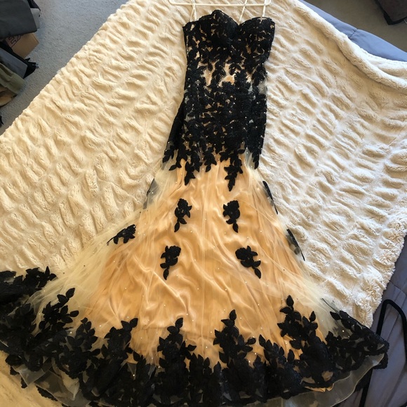 out of this world prom dresses Off-Shoulder Crystal prom dress with Pearls and Beading, Pleats, and Side Slit